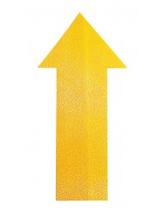 Segnaletica da pavimento forma "Freccia" DURABLE RAL 1003 giallo 10x20 cm Conf. 10 pezzi - 1705-04 Durable - 1 2