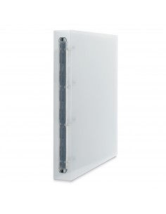 Raccoglitore In Ppl 100% Riciclato Trasparente Favorit 2NDLIFE Formato 22X30cm 4 Anelli Tondi Dorso 30 mm Favorit - 1 2