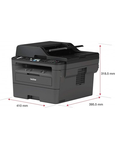 Brother MFCL2710DW Multifunzione Laser 4 in 1 Bianco e Nero, 30 ppm, LAN, Wi-Fi, Stampa Fronte/Retro Automatica, ADF 50 Fogli Br