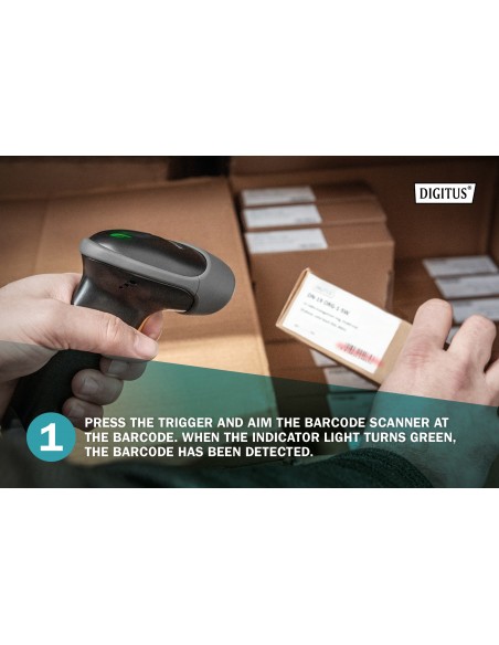 Digitus Lettore Codici A Barre Manuale 2D Per Codici Qr Usb DIGITUS - 10