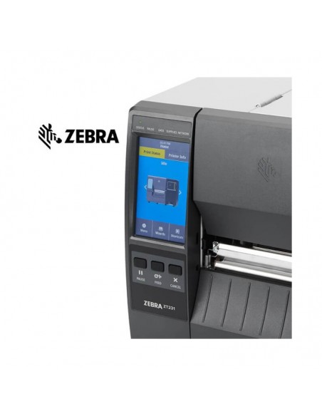 Stampante Zebra ZT231, 203dpi, Display a colori, USB, RS232, BT , LAN - ZT23142-T0E000FZ Zebra - 2