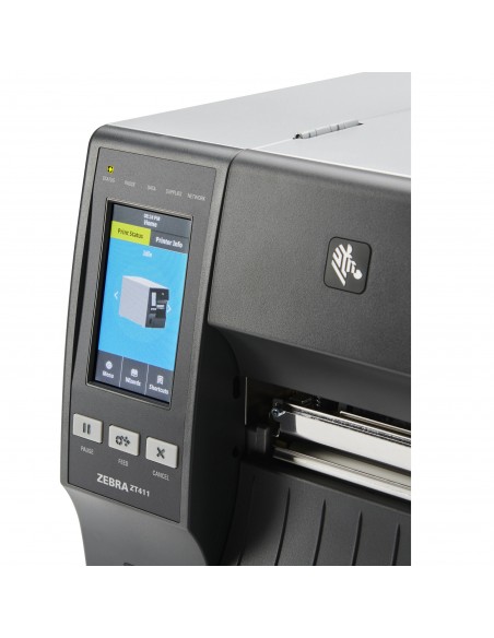 Stampante Zebra ZT411, 203dpi, Display a colori, USB, RS232, BT (4.1), LAN - ZT41142-T0E0000Z Zebra - 3