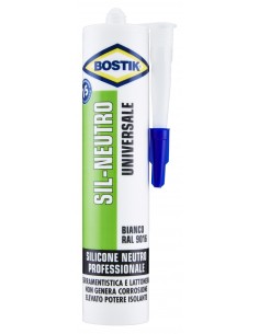 Bostik Sil-Neutro Silicone Universale Bianco In Cartuccia Da 300ml Bostik - 1