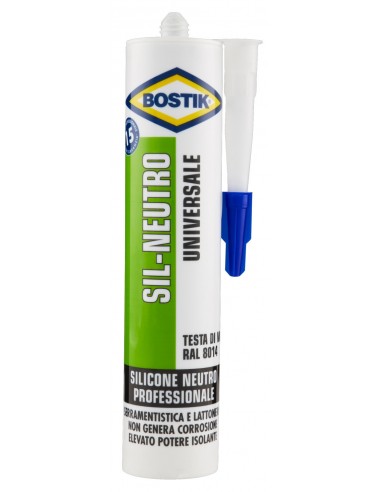 Bostik Sil-Neutro Silicone Universale Testa Di Moro In Cartuccia Da 300ml Bostik - 1