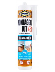 Bostik Montaggio Kit Trasparente Colla Di Montaggio Universale In Cartuccia Da 310Gr Bostik - 1