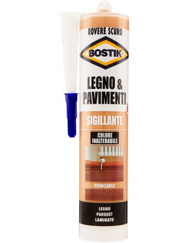 Bostik Sigillante Legno & Pavimenti Rovere Scuro In Cartuccia Da 300Ml Bostik - 1