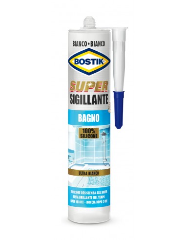 Bostik Super Sigillante Bagno Silicone Puro 100% Cartuccia da 300Ml Bostik - 1