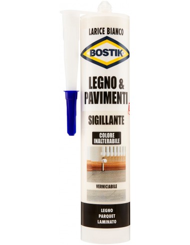 Bostik Sigillante Legno & Pavimenti Bianco Larice In Cartuccia Da 300Ml Bostik - 1