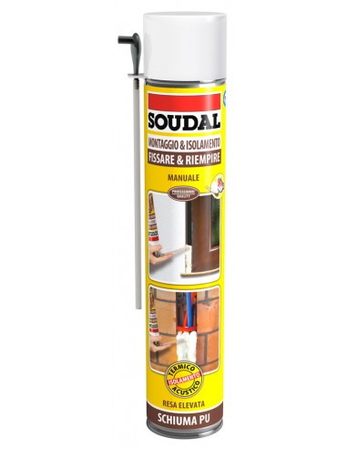 Soudal Schiuma Montaggio & Isolamento Con Dosatore 750Ml SOUDAL - 1