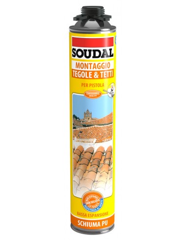 Soudal Schiuma Poliuretanica Tegole & Tetti Per Pistola 750Ml SOUDAL - 1