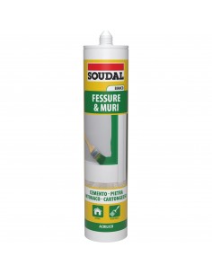 Soudal Fessure e Muri Silicone Acrilico Bianco Cartuccia Da 300Ml. SOUDAL - 1