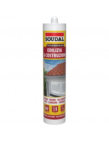 Soudal Silicone Edilizia E Costruzioni Testa Di Moro Cartuccia Da 300Ml. SOUDAL - 1