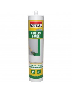Soudal Fessure e Muri Silicone Acrilico Grigio Cartuccia Da 300Ml. SOUDAL - 1