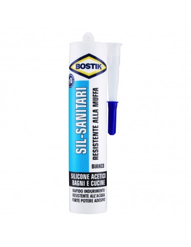 Bostik Sil Sanitari Silicone Bianco Cartuccia Da 280 Ml. Bostik - 1