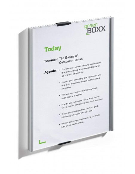 Targhe fuoriporta parete DURABLE INFO SIGN alluminio/acrilico trasparente Durable - 7