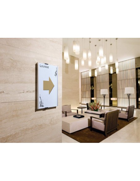 Targhe fuoriporta parete DURABLE INFO SIGN alluminio/acrilico trasparente Durable - 14