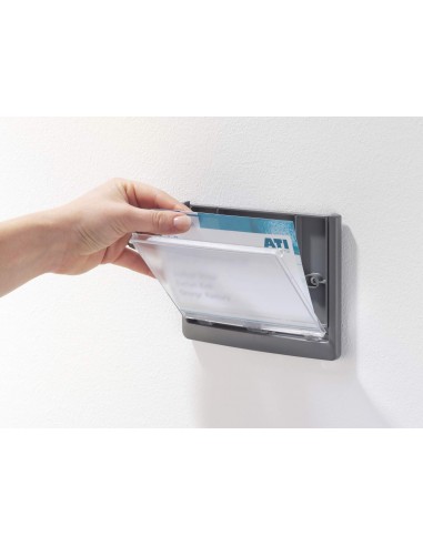 Targhe fuori porta parete Click Sign Durable trasparente/grafite Durable - 13