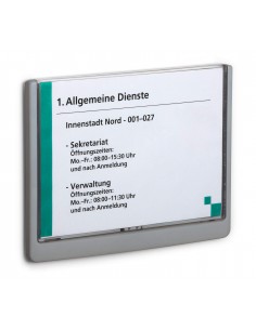 Targhe fuori porta parete Click Sign Durable trasparente/grafite Durable - 8