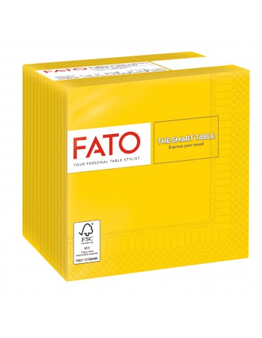 100 Tovaglioli FATO Smat Table - carta - 24 x 24 cm - 2 veli Fato - 3
