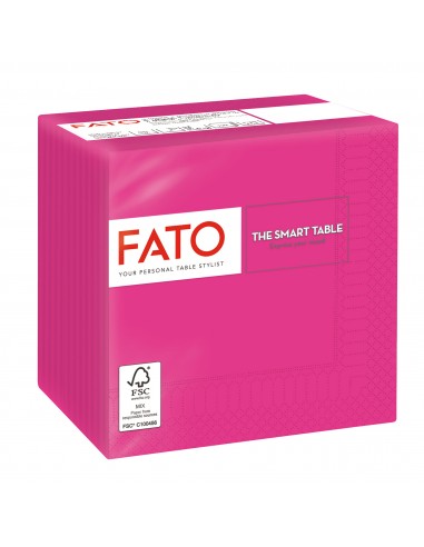 100 Tovaglioli FATO Smat Table - carta - 24 x 24 cm - 2 veli Fato - 9