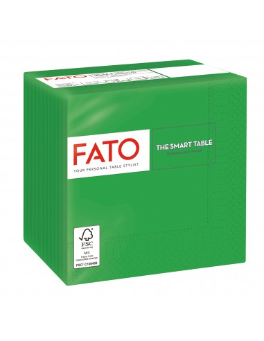 100 Tovaglioli FATO Smat Table - carta - 24 x 24 cm - 2 veli Fato - 10