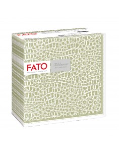 50 Tovaglioli 40X40 cm FATO Tablewear Decorati Croc Skin Salvia Fato - 1