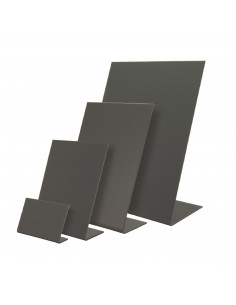 Set Lavagnette da tavolo Securit a L - Nero Securit - 1