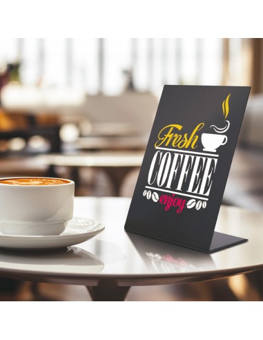 Set Lavagnette da tavolo Securit a L - Nero Securit - 3