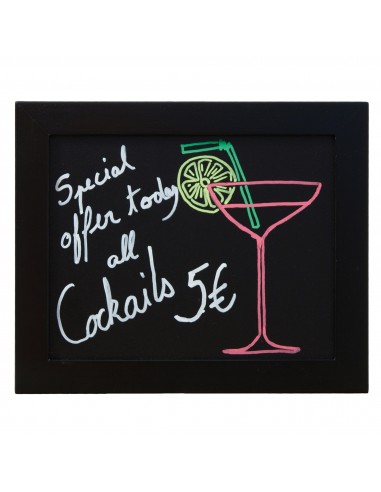 Lavagna Securit Woody Con cornice Nera Securit - 5