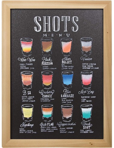 Lavagna Securit Woody Con cornice Teak Securit - 14 Lavagna Securit Woody Con cornice Teak Securit - 14