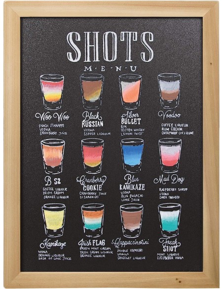 Lavagna Securit Woody Con cornice Teak Securit - 14 Lavagna Securit Woody Con cornice Teak Securit - 14