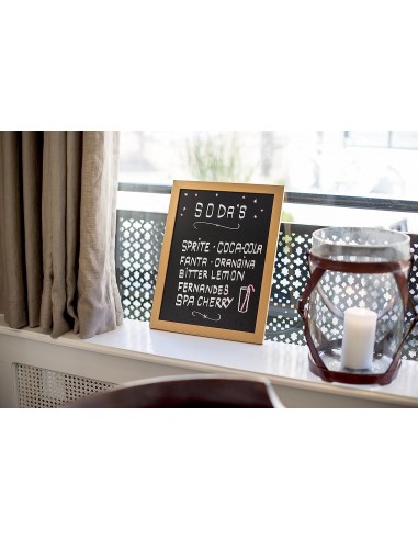 Lavagna Securit Woody Con cornice Teak Securit - 16 Lavagna Securit Woody Con cornice Teak Securit - 16