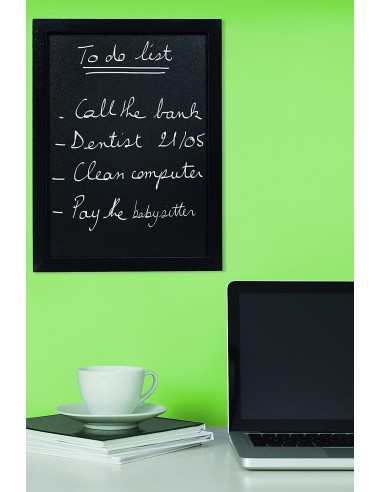 Lavagna Securit Woody Con cornice Nera Securit - 18