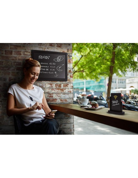 Lavagna Securit Woody Con cornice Nera Securit - 19