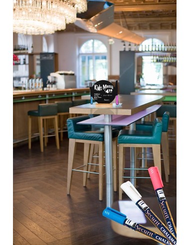 Lavagna Da Tavolo Silhouette Securit con base legno Securit - 10