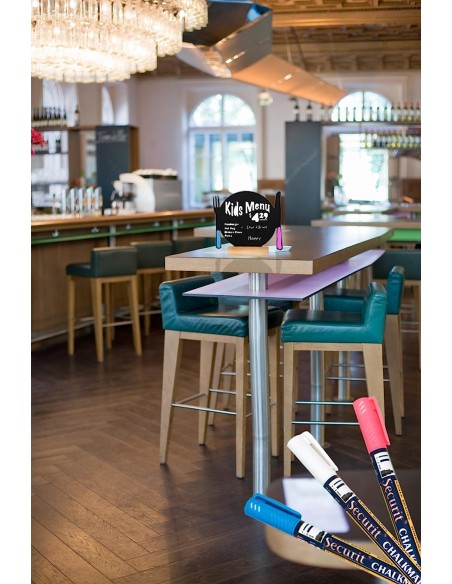 Lavagna Da Tavolo Silhouette Securit con base legno Securit - 10