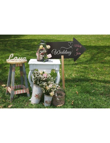 Lavagna Securit Silhouette con asta in legno per esterni Securit - 6