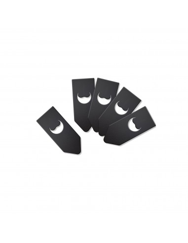 Tag per bottiglie Securit - 15,4x6,5x0,1cm - nero - TAG-BO-WT (conf.10) Securit - 1