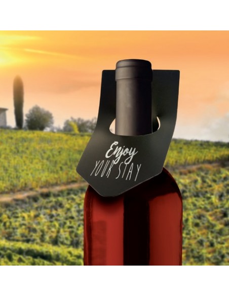 Tag per bottiglie Securit - 15,4x6,5x0,1cm - nero - TAG-BO-WT (conf.10) Securit - 3