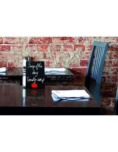 Targhe scrivibili Securit Tag nero con pennarello Securit - 11