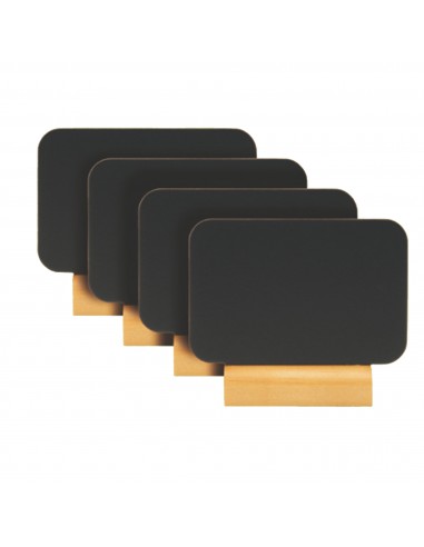 Set 4 Mini Lavagne Segnaposto 7,5X9Cm Securit