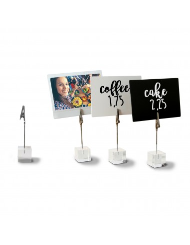 Set 6 Porta Tag A Pinza In Acrilico Tag-Hld-Ac Securit Securit - 2