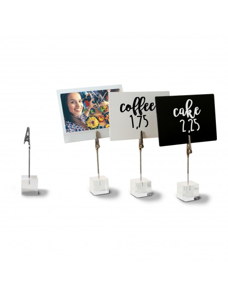 Set 6 Porta Tag A Pinza In Acrilico Tag-Hld-Ac Securit Securit - 2