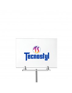 Supporto porta avvisi con tubo in ferro - per espositori con semisfere - Tecnostyl Tecnostyl - 1