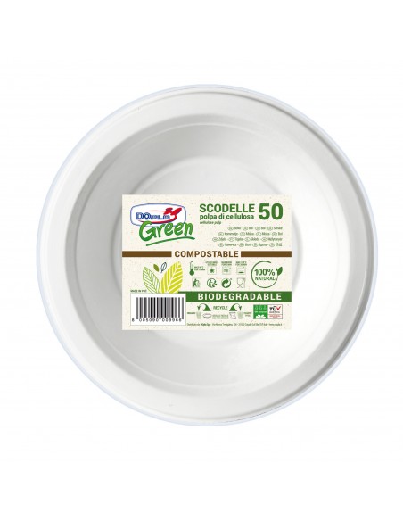 50 Scodelle 355Ml Biodegradabili Dopla Green Art. 07761