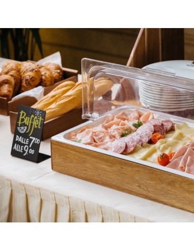 Set Espositore Buffet In Bamboo Gn 1/1 53X32Cm Naturale Leone