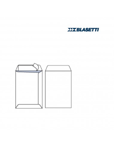 Busta a sacco bianca - serie Self - strip adesivo - 160x230 mm - 80 gr - Blasetti - conf. 500 pezzi Blasetti - 1