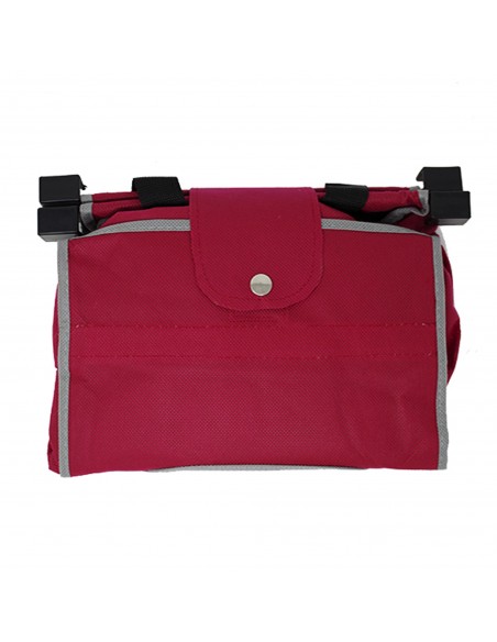 Borsa In Tnt Per Carrelli Eco Bag Magnum Con Ganci 40X36X26Cm Rosso