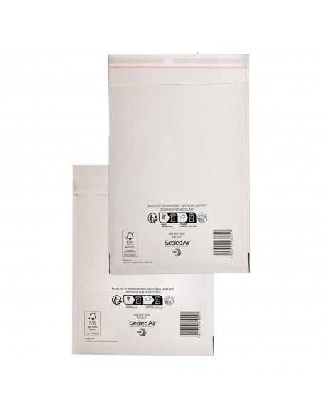 10 Buste Imbottite Bianche E 22X26Cm Utile Mail Lite® Sealed Air®