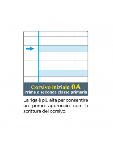 Quaderno Maxi One Color Didattico A4 - disgrafia - colori assortiti - 18+1 fogli confezioni da 6 Blasetti - 2